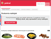Tablet Screenshot of e-naklejki.pl
